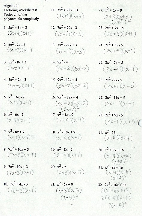 Factoring General Trinomials